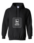 Design Your Own Custom Hoodie in Black - your design here