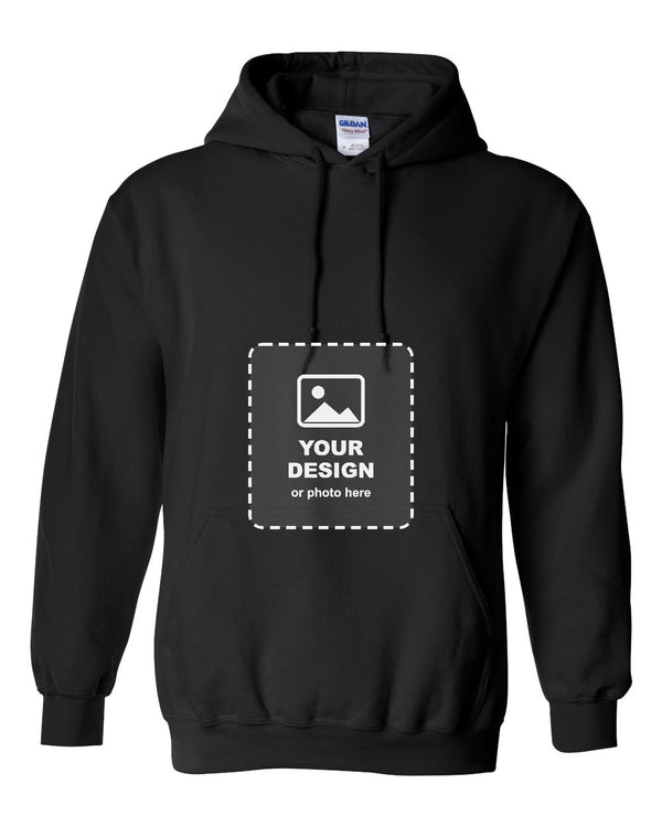 Design Your Own Custom Hoodie in Black - your design here