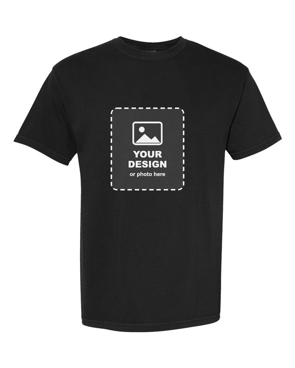 Design Your Own Premium Comfort Colors Tee in Black - your design here