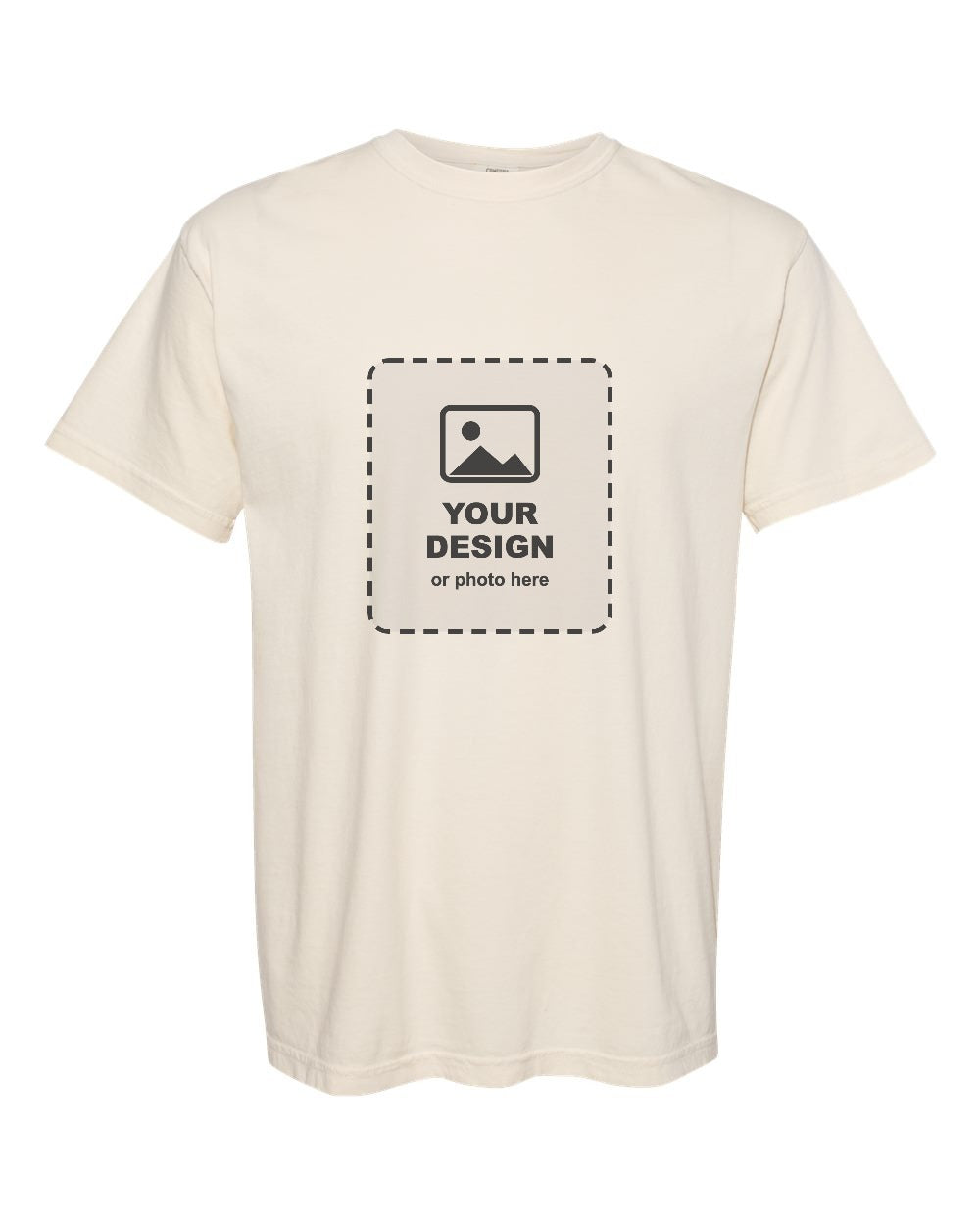Design Your Own Premium Comfort Colors Tee in Ivory - your design here