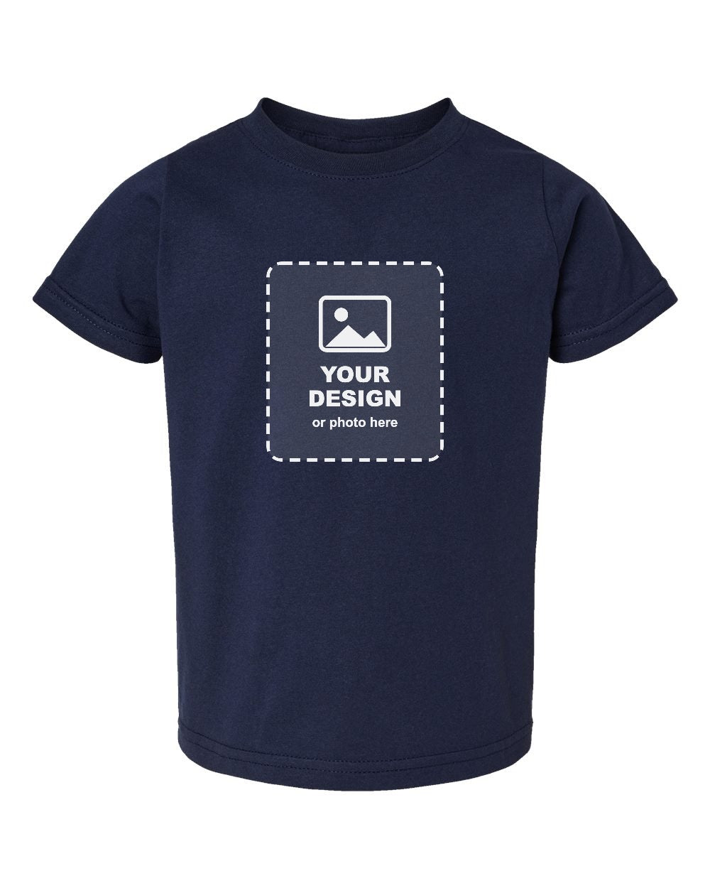 Design Your Own Toddler T-Shirt in Navy - your design here