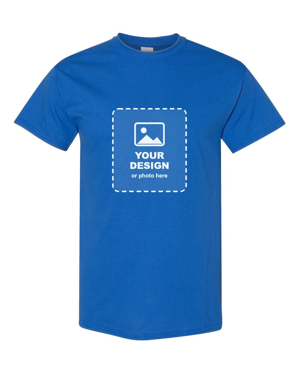 Design Your Own Youth T-Shirt in Royal - your design here