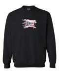 Gildan Heavy Blend Crewneck Sweatshirt in Black with custom logo