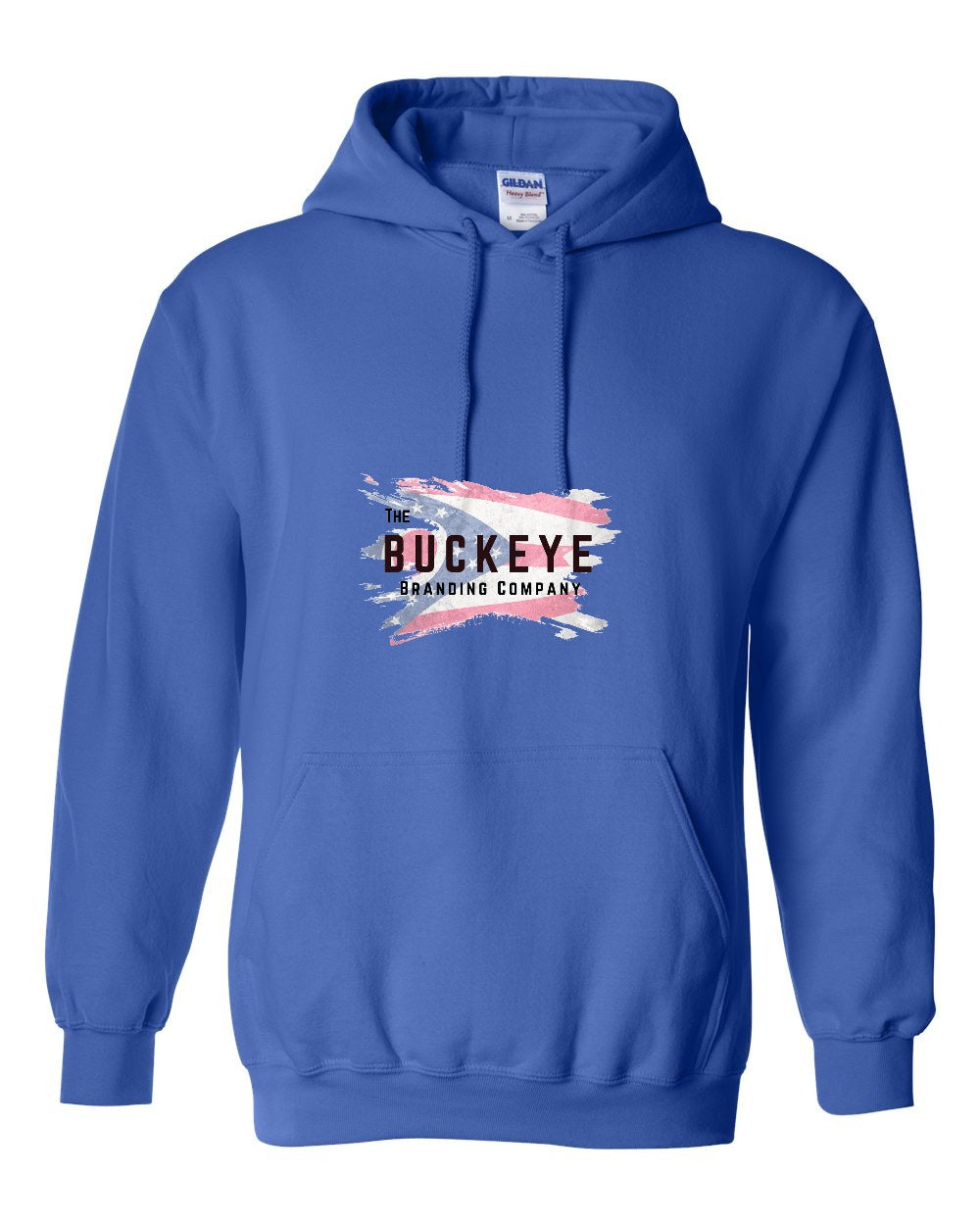 Gildan Heavy Blend Midweight Hoodie in Royal with custom logo