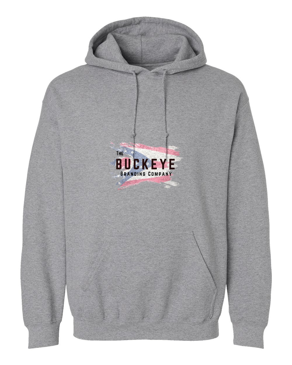 Gildan Heavy Blend Midweight Hoodie in Sport Grey with custom logo