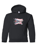 Gildan Youth Heavy Blend Hoodie in Black with custom logo