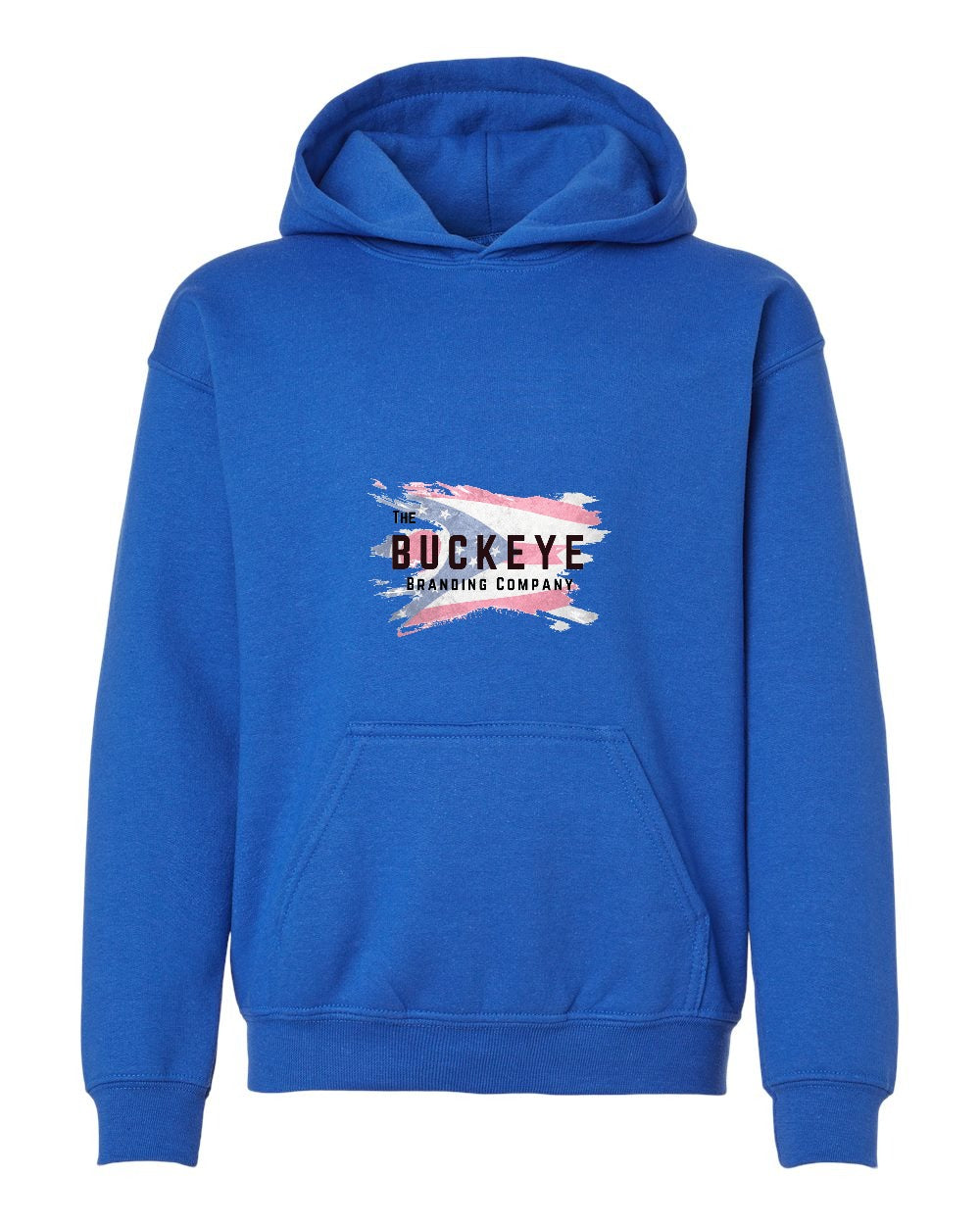 Gildan Youth Heavy Blend Hoodie in Royal with custom logo