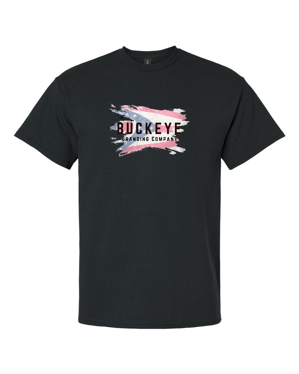 Gildan Ultra Cotton Heavyweight Tee in Black with custom logo