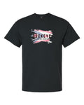 Gildan Ultra Cotton Heavyweight Tee in Black with custom logo