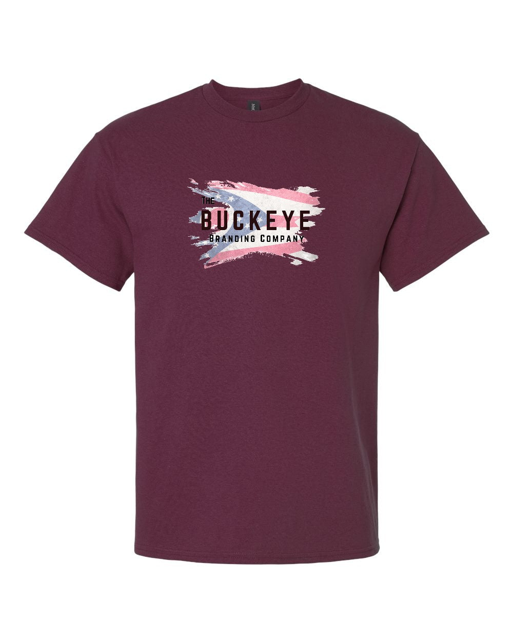 Gildan Ultra Cotton Heavyweight Tee in Maroon with custom logo