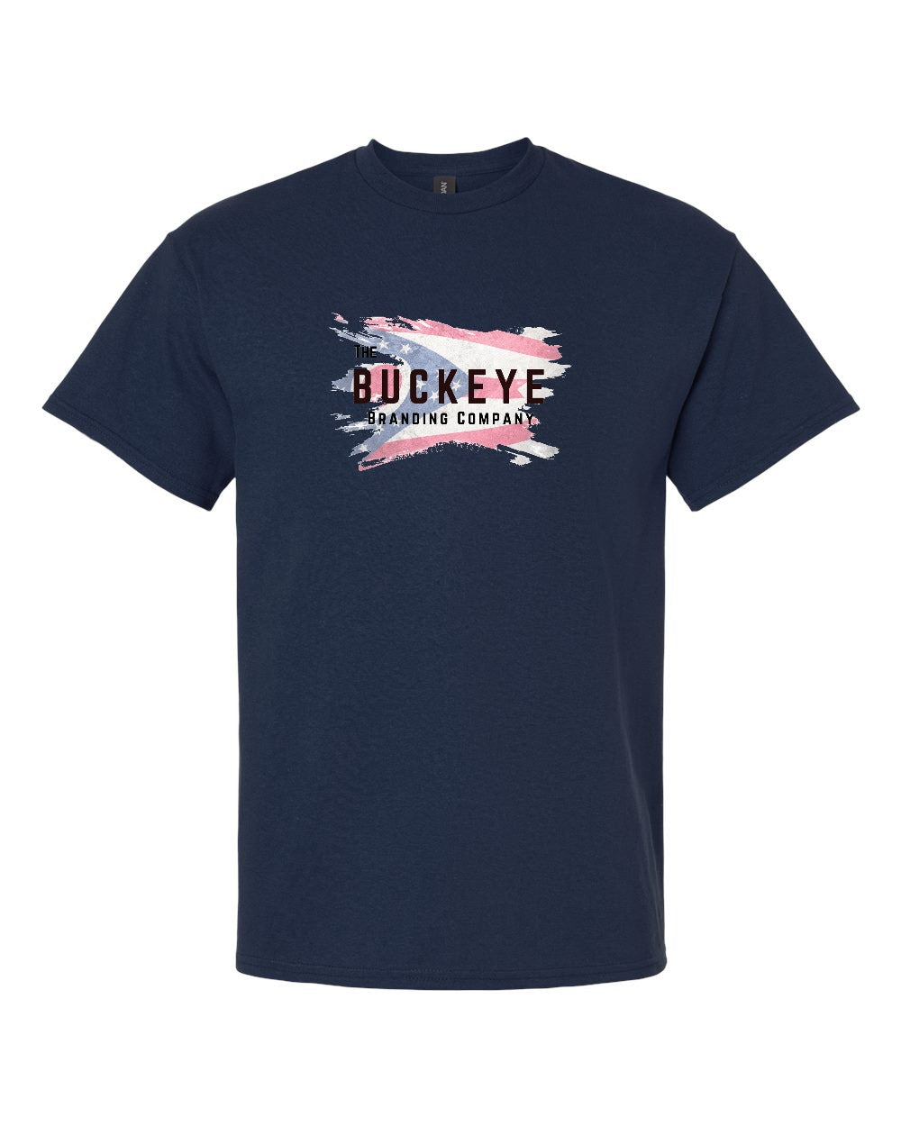 Gildan Ultra Cotton Heavyweight Tee in Navy with custom logo