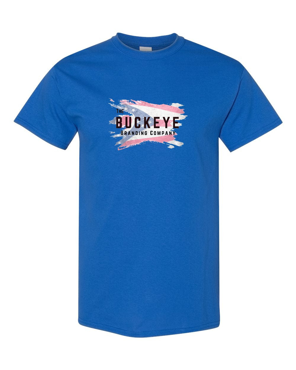 Gildan Youth Heavy Cotton Tee in Royal with custom logo