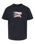 Gildan Youth Softstyle Tee in Black with custom logo