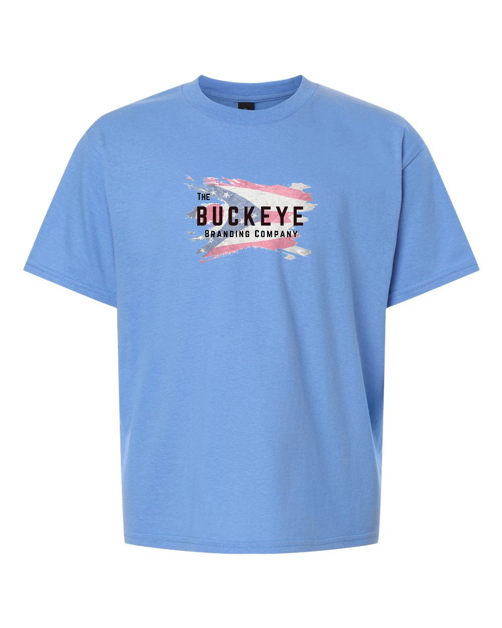 Gildan Youth Softstyle Tee in Carolina Blue with custom logo