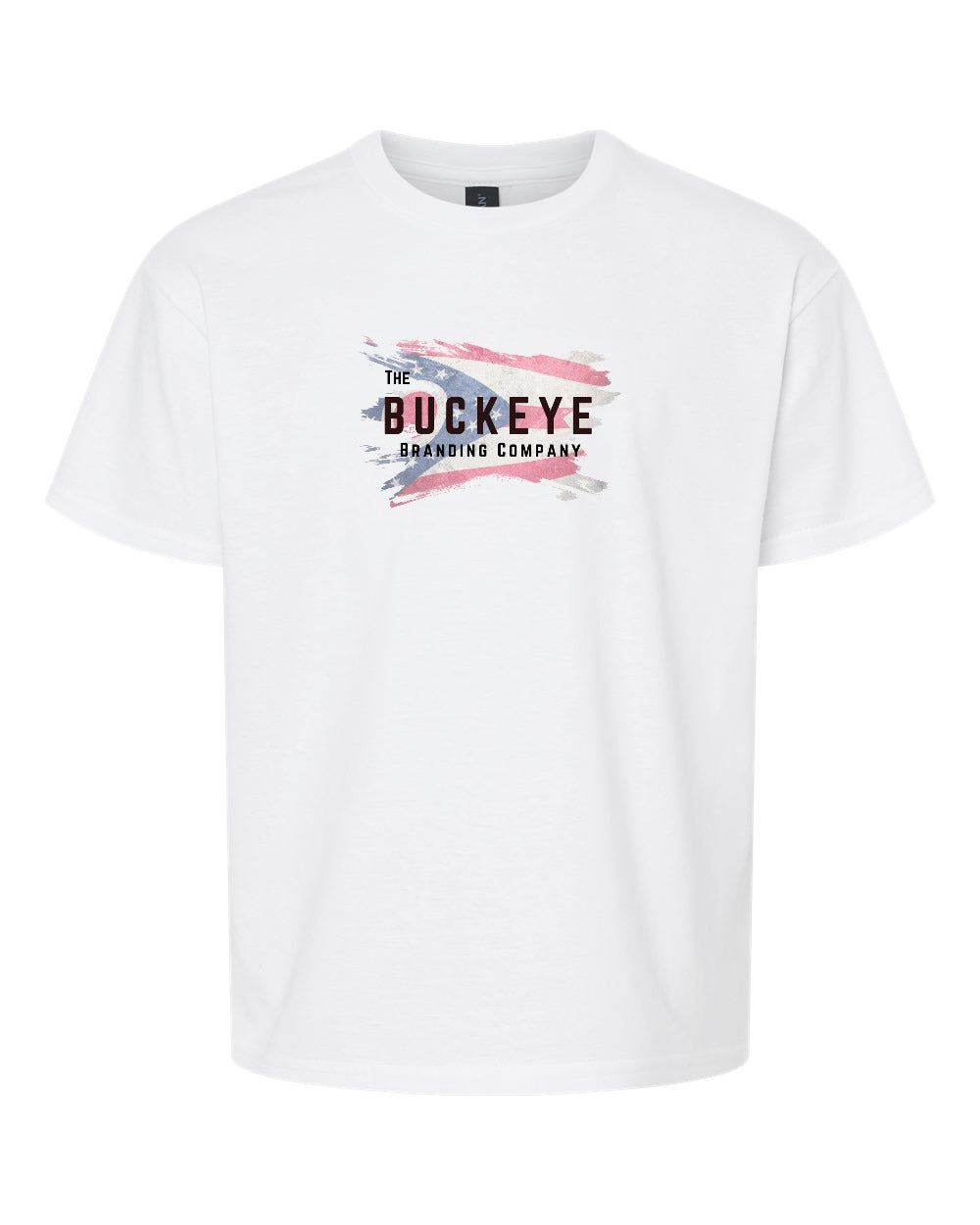 Gildan Youth Softstyle Tee in White with custom logo