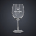 11 oz. Citation White Wine Stem Glass laser engraved with a custom logo