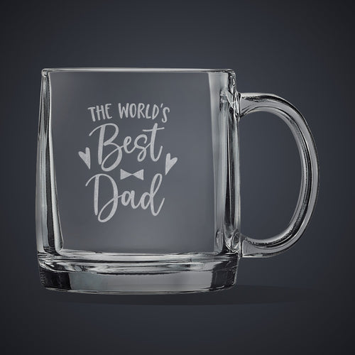 13 oz. Warm Beverage Mug laser engraved with a custom logo