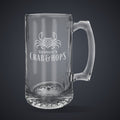 25 oz. Sport Mug with Handle laser engraved with a custom logo