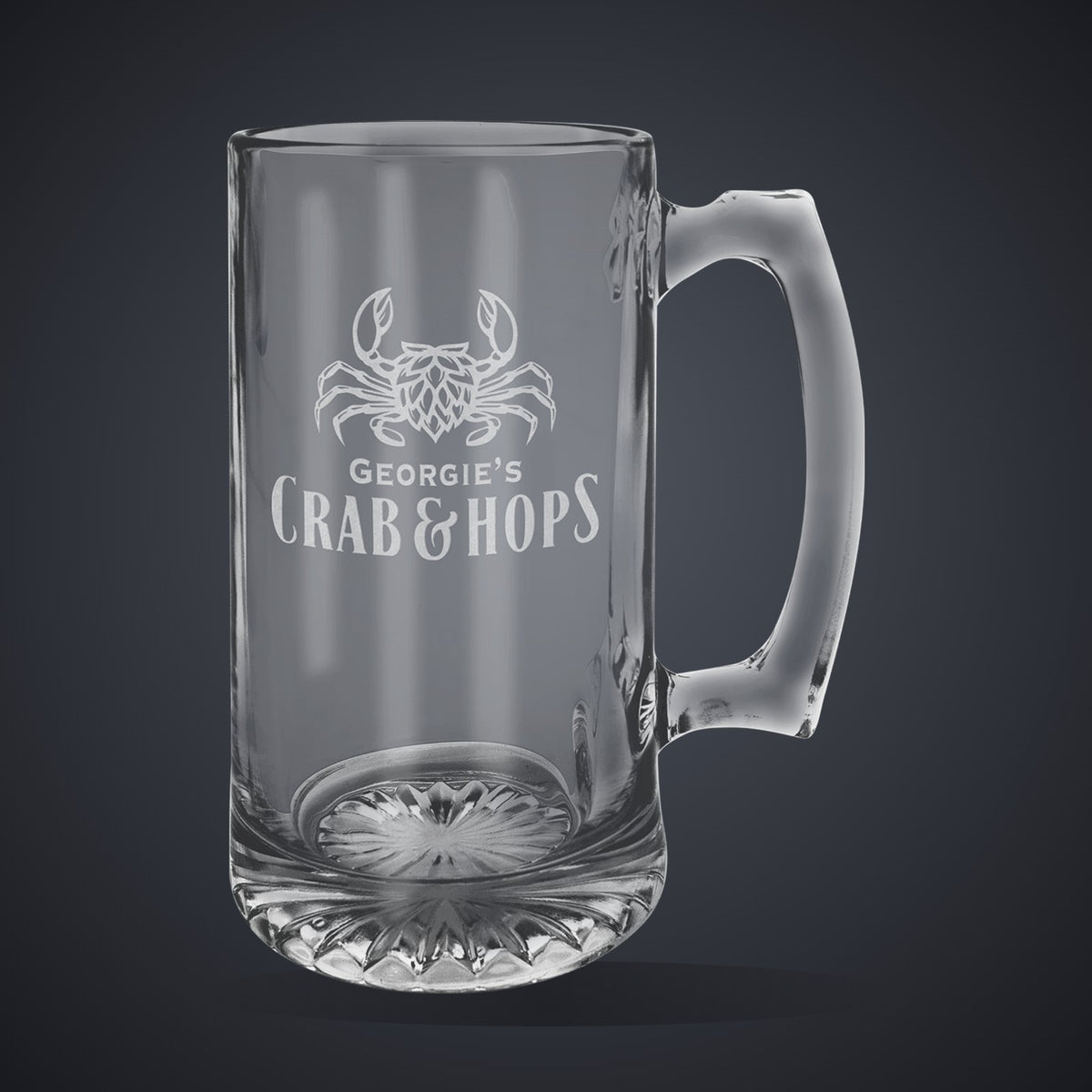 25 oz. Sport Mug with Handle laser engraved with a custom logo