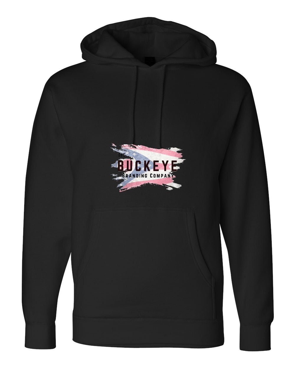 Independent Trading Heavyweight Hoodie in Black with custom logo