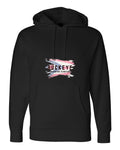 Independent Trading Heavyweight Hoodie in Black with custom logo