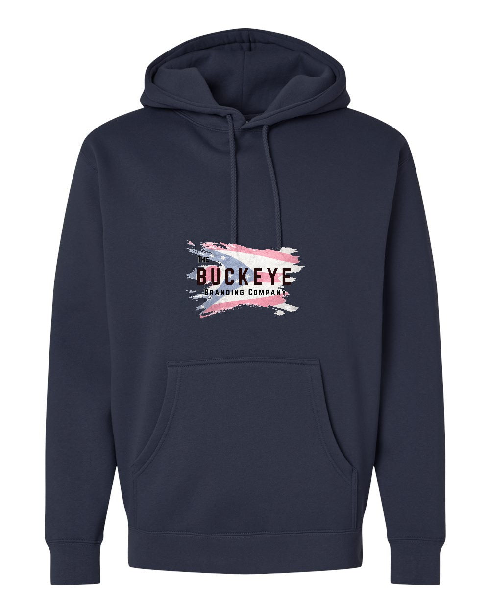 Independent Trading Heavyweight Hoodie in Navy with custom logo