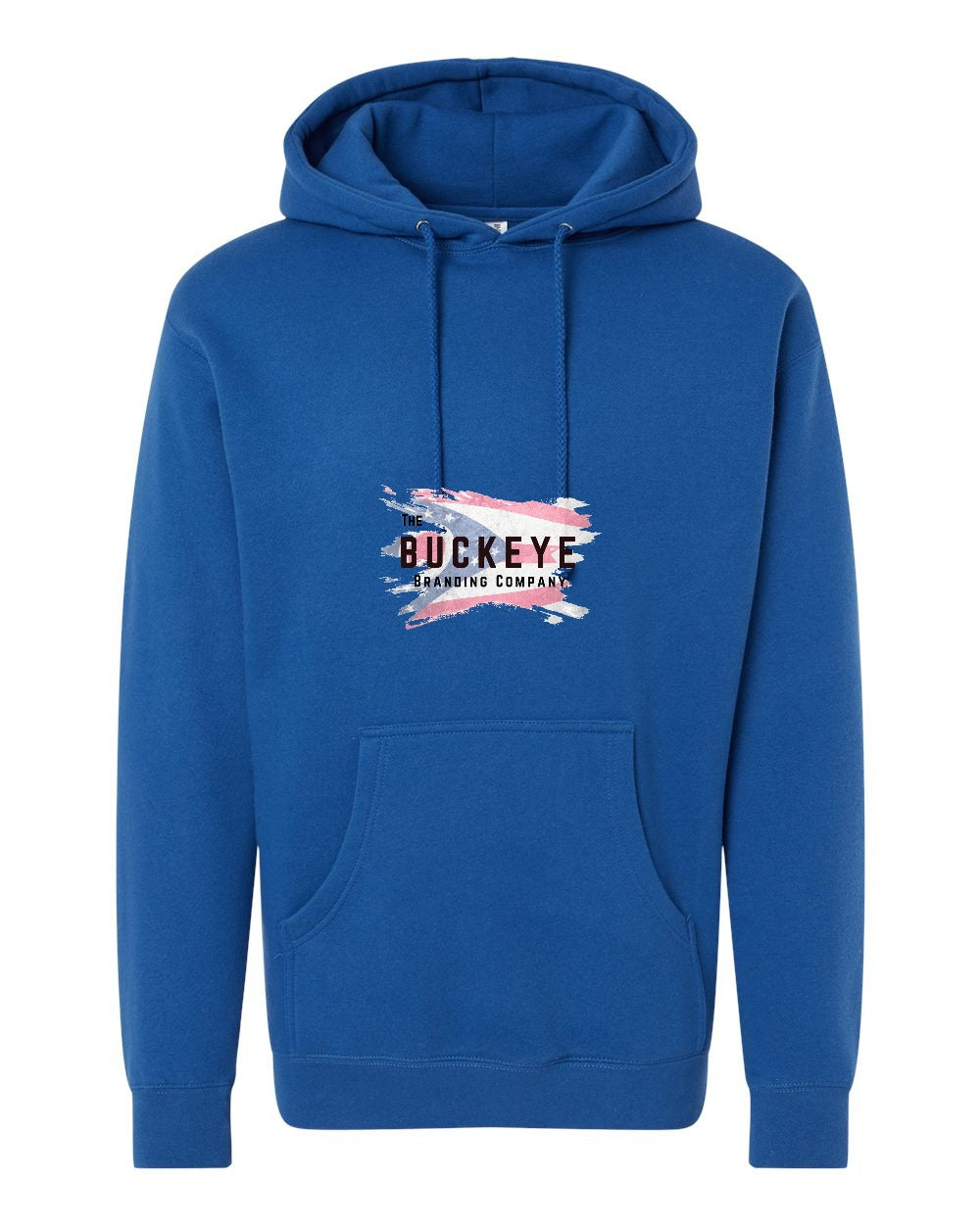 Independent Trading Heavyweight Hoodie in Royal with custom logo