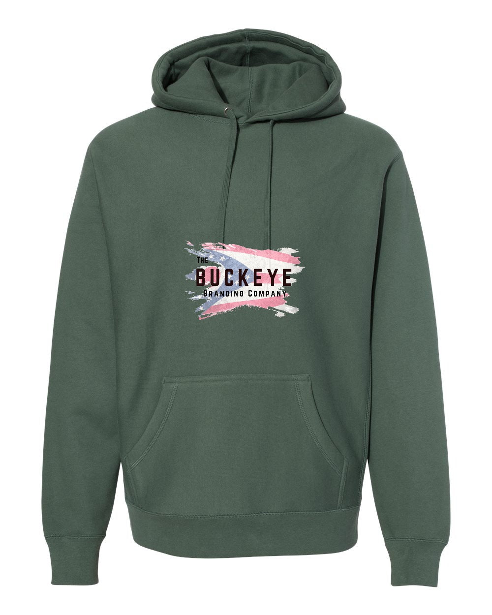 Independent Trading Legend Premium Heavyweight Hoodie in Alpine Green with custom logo