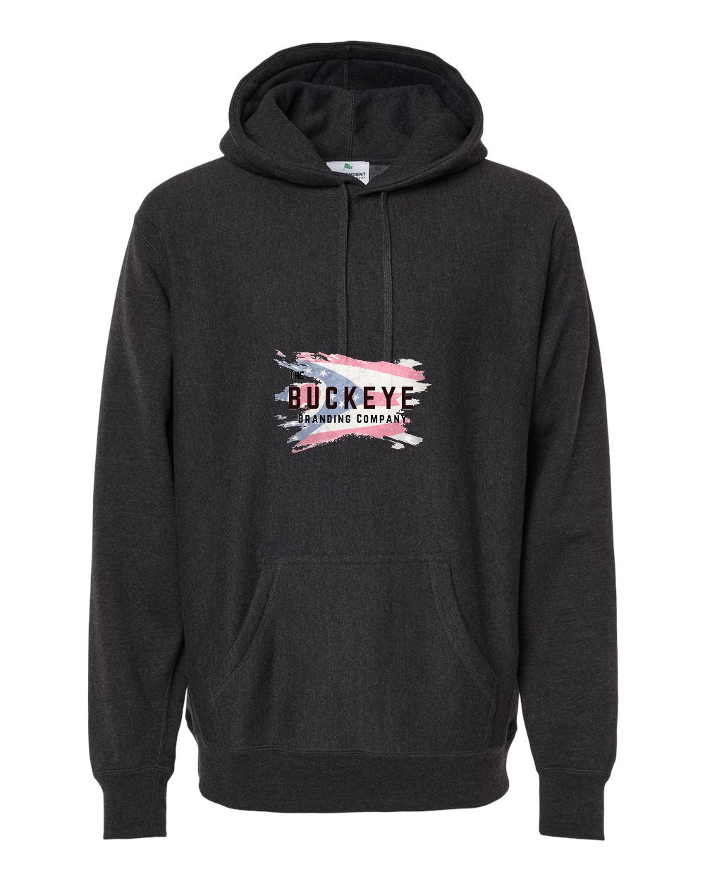 Independent Trading Legend Premium Heavyweight Hoodie in Charcoal Heather with custom logo