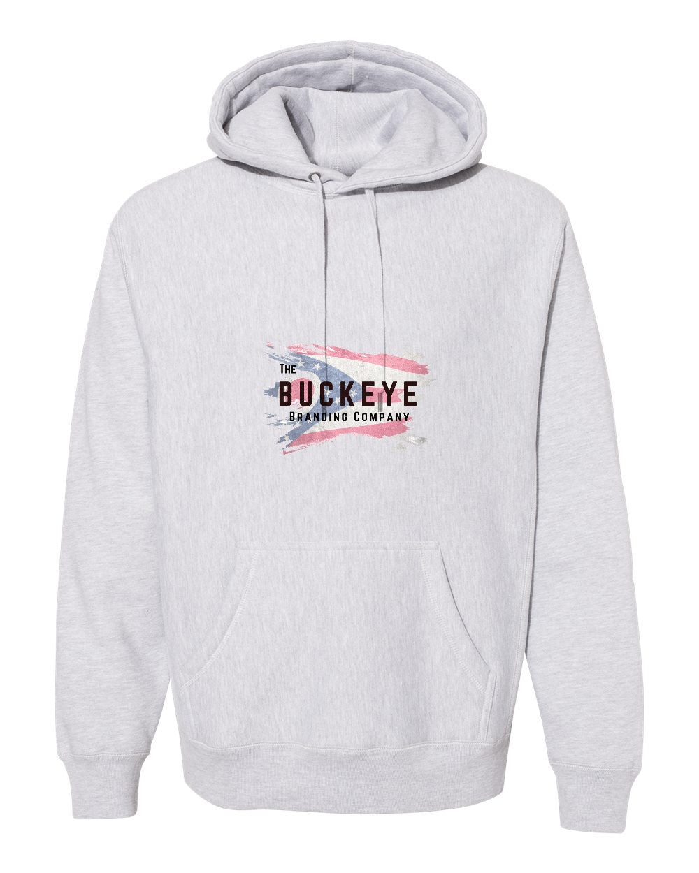 Independent Trading Legend Premium Heavyweight Hoodie in Grey Heather with custom logo