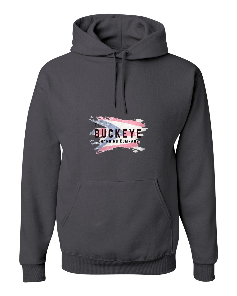 Jerzees NuBlend Hoodie in Charcoal Grey with custom logo