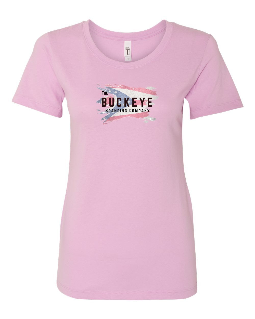 Next Level Women's Ideal Crop Tee in Lilac with custom logo