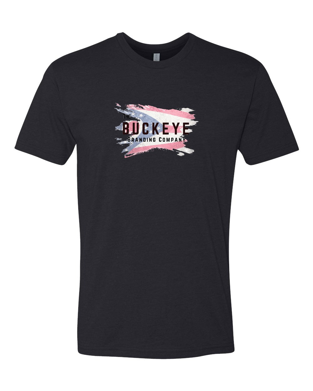 Next Level CVC Tee in Black with custom logo