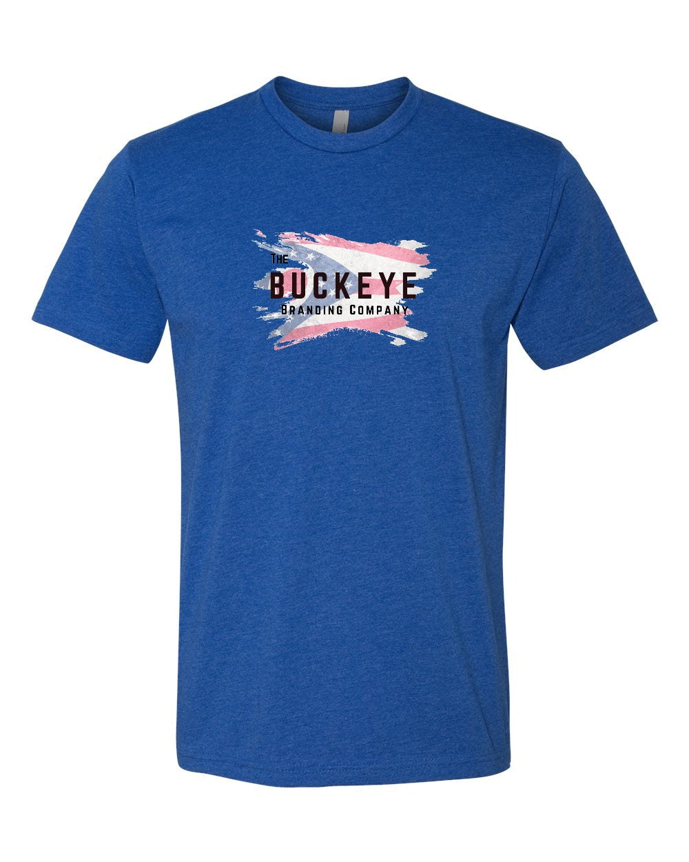 Next Level CVC Tee in Royal with custom logo