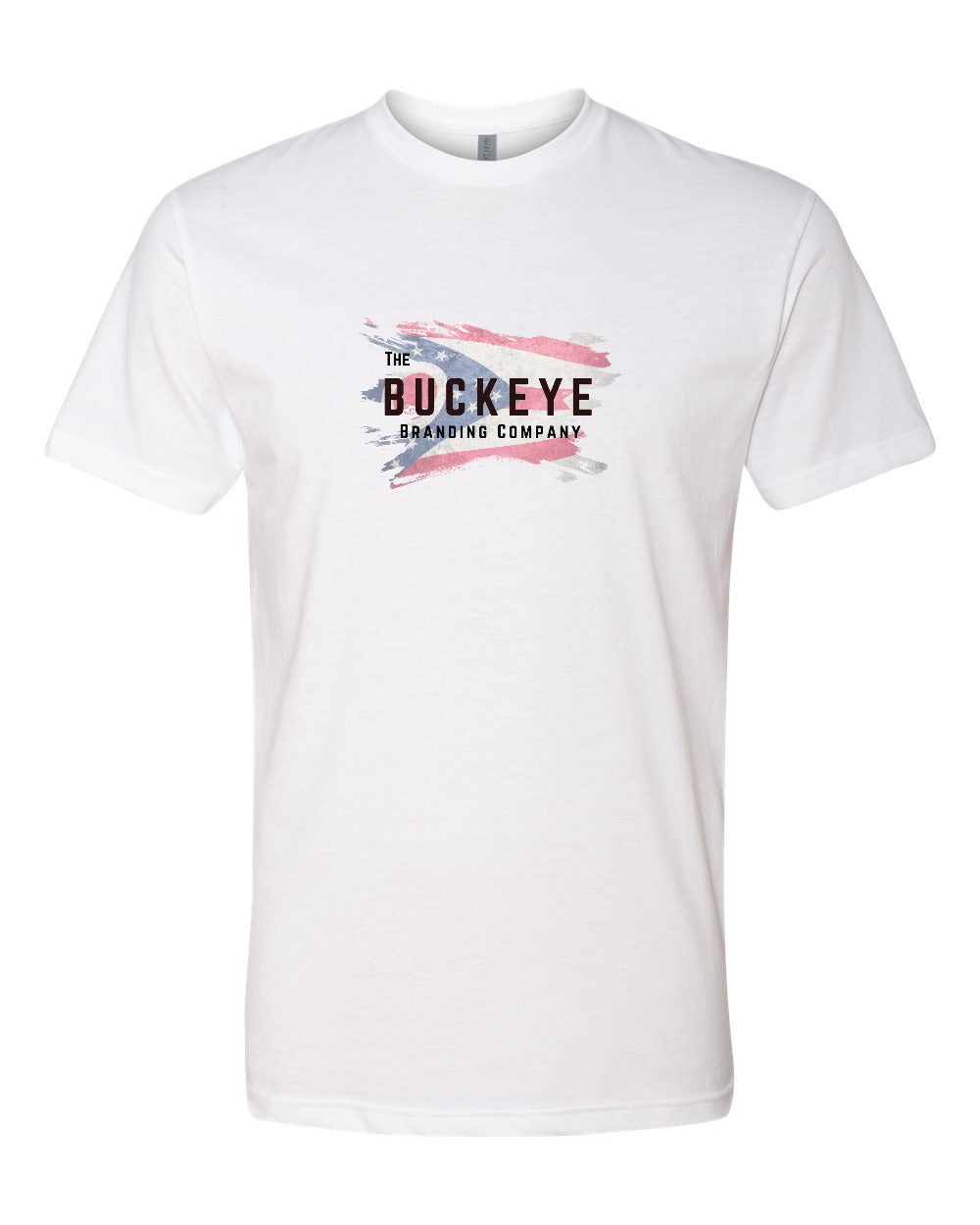 Next Level CVC Tee in White with custom logo