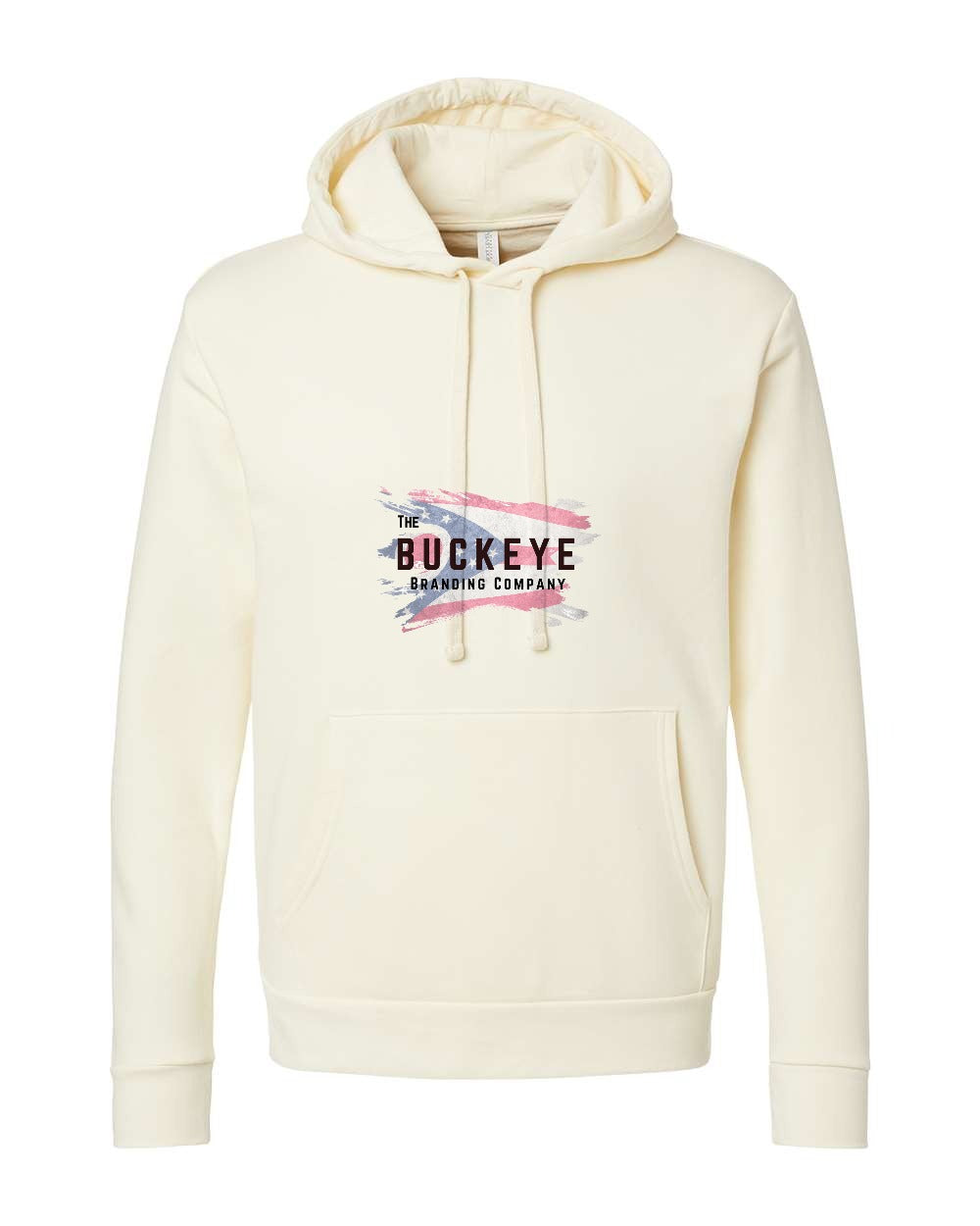 Next Level Santa Barbara Midweight Hoodie in Natural with custom logo