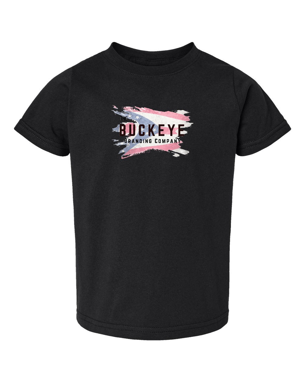 Rabbit Skins Toddler Fine Jersey Tee in Black with custom logo