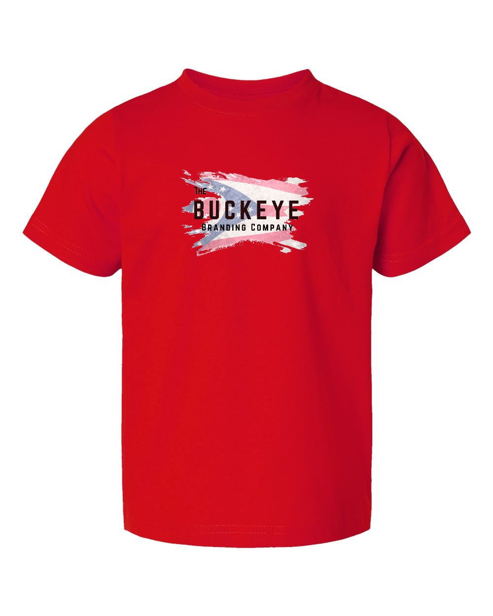 Rabbit Skins Toddler Fine Jersey Tee in Red with custom logo