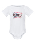 Rabbit Skins Infant Bodysuit in White with custom logo