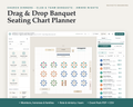 Community Banquet Seating Chart Planner digital download, preview image 1 of 5