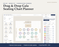 Gala & Fundraiser Seating Chart Planner digital download, preview image 1 of 5