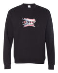 Independent Trading Midweight Crewneck Sweatshirt in Black with custom logo