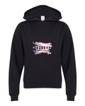 Independent Trading Youth Midweight Hoodie in Black with custom logo