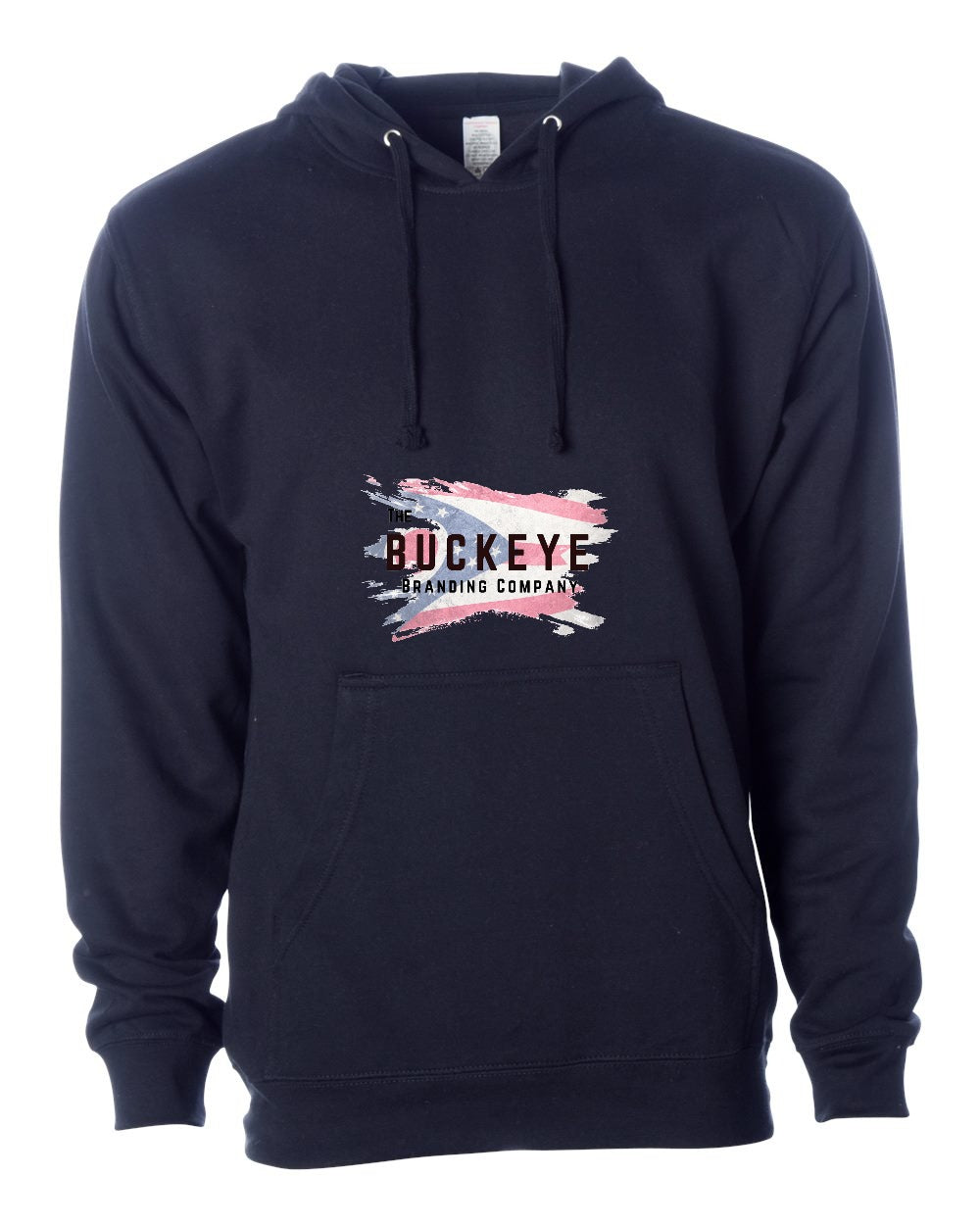 Independent Trading Midweight Hoodie in Classic Navy with custom logo