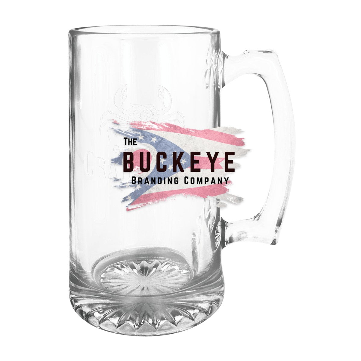25 oz. sport mug with handle, UV printed with a full-color sample logo