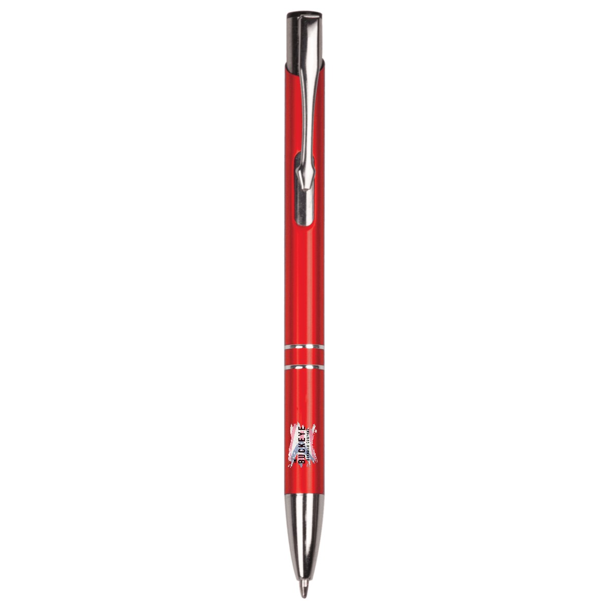 Pen in Red, UV printed with a full-color sample logo