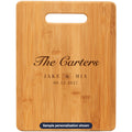 Personalized Bamboo Cutting Board with sample personalization (mockup)