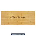 Engraved Bamboo Charcuterie Board with sample personalization (mockup)