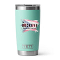 YETI Rambler 20 oz. tumbler in Sea Foam, UV printed with a full-color sample logo