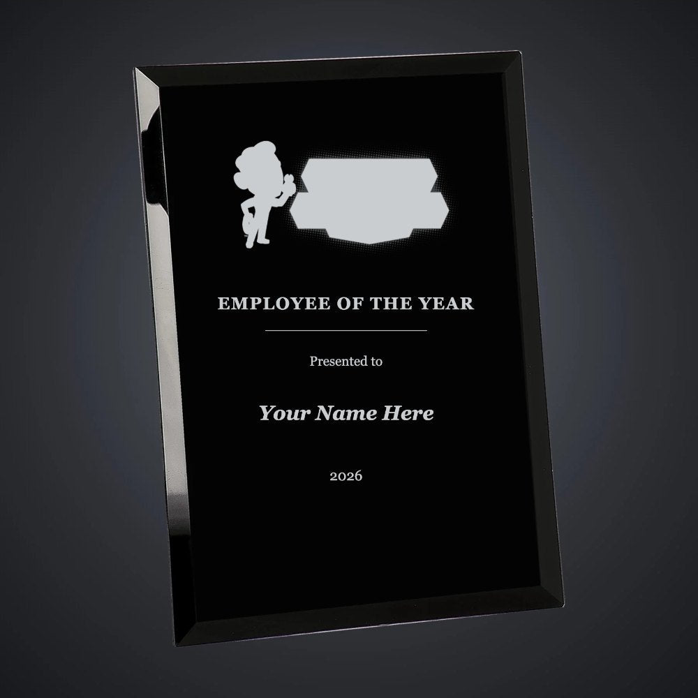 Beck Electric Employee of the Year Plaque (sample mockup)